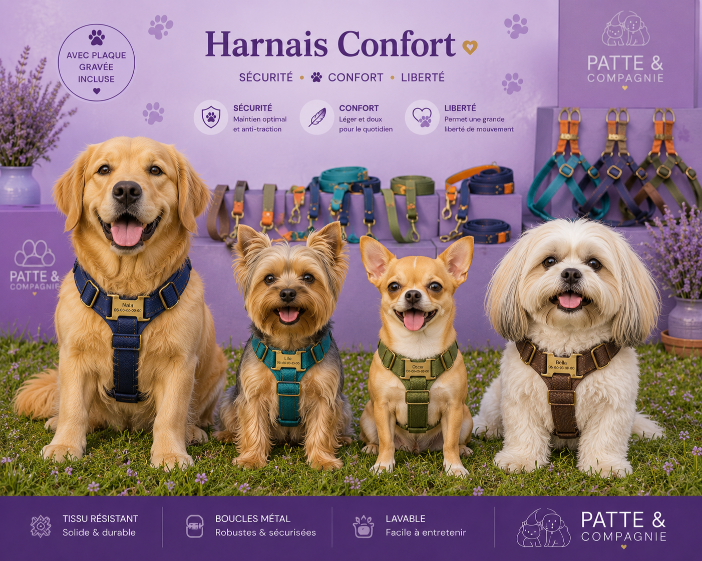 Harnais Confort Anti-Traction
